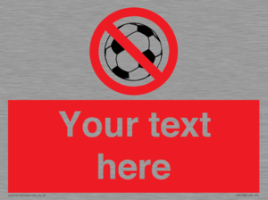 Custom No Ball Games Sign